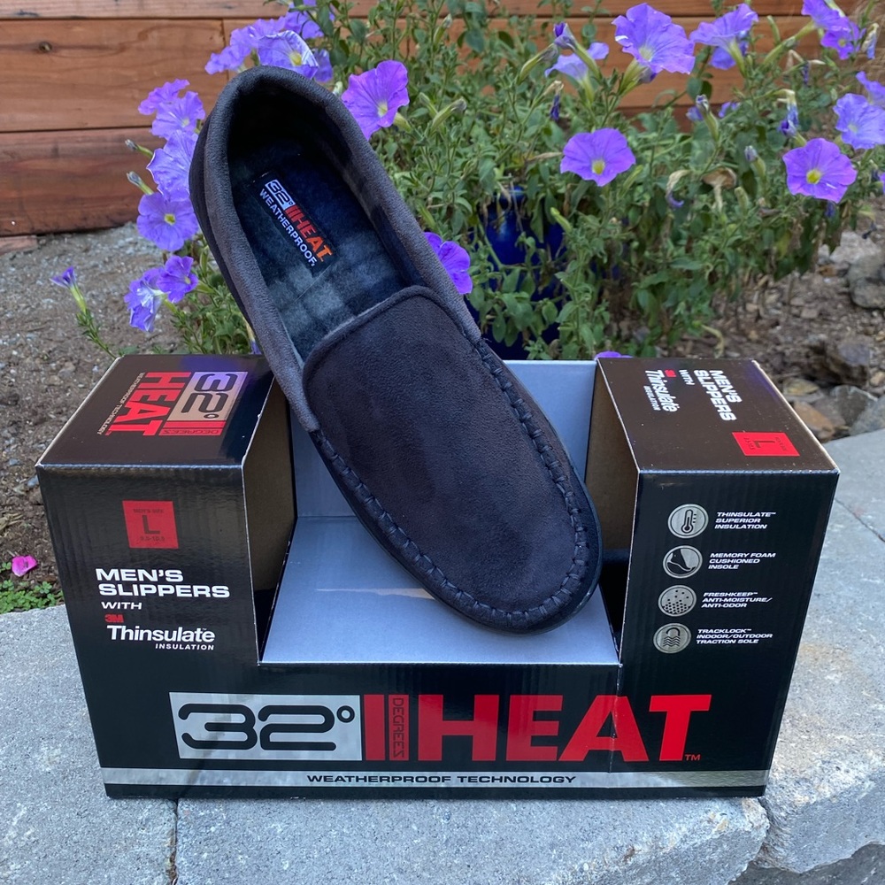 COPY - Slippers 32 heat men’s L with 3M that thinsulate insulation. New with bo…